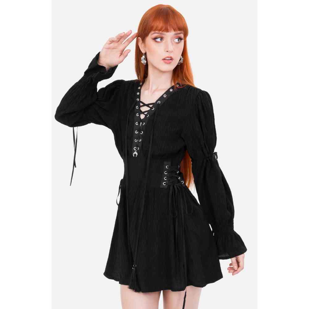 Restyle - MOONSHADOW Mini dress - Black